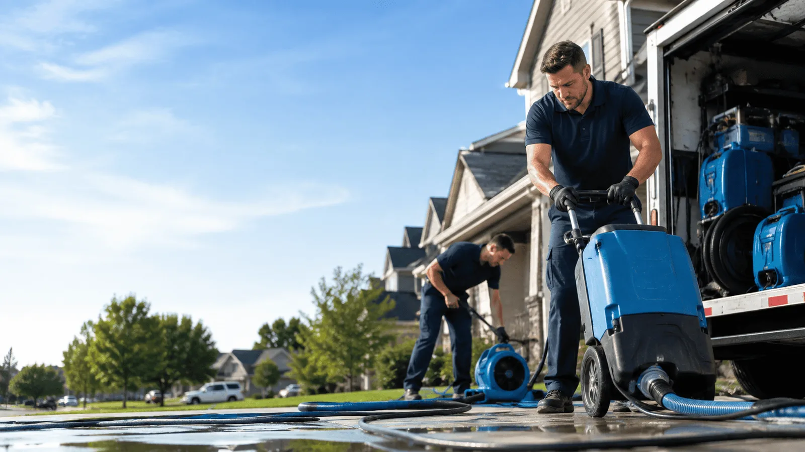 Dehumidification being performed in Lily Dale, NY